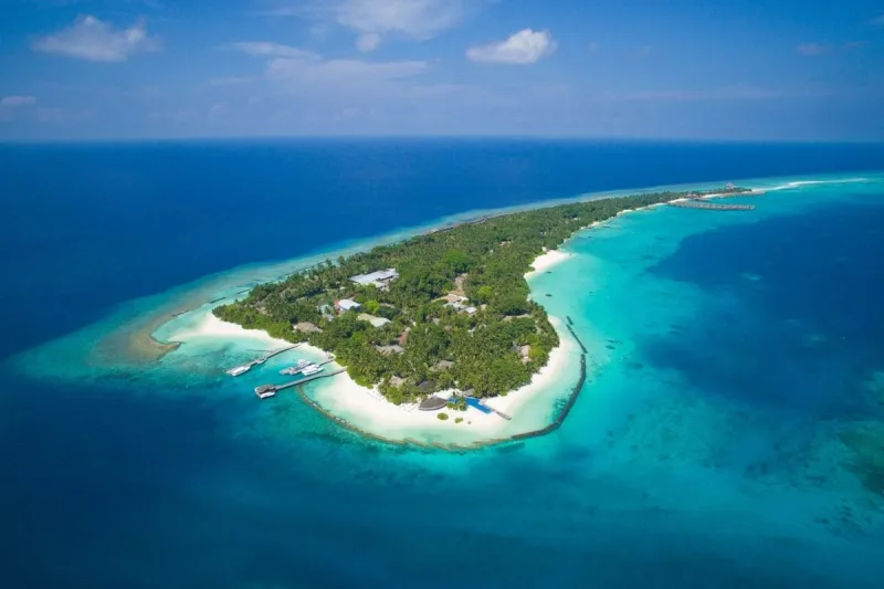 Kuramathi Maldives Aerial View