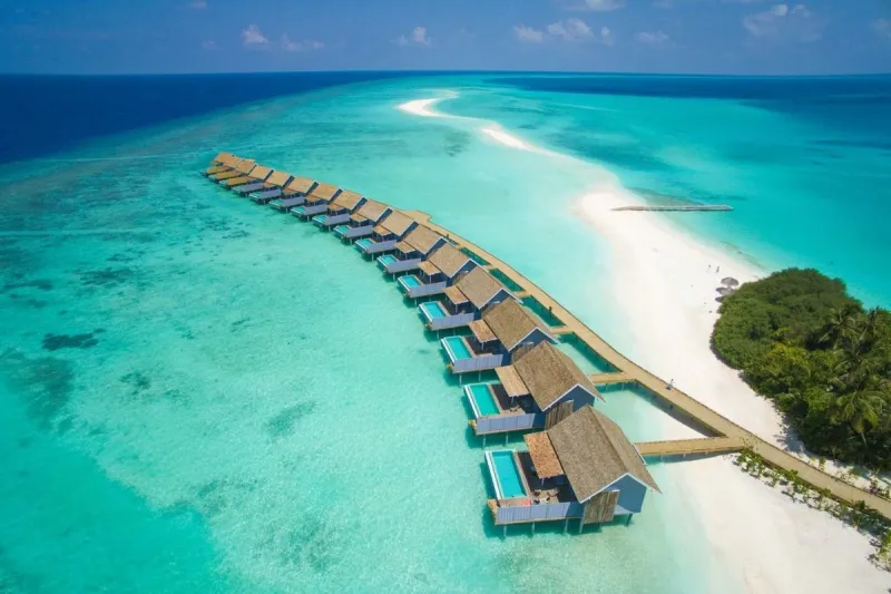 Kuramathi Maldives Aerial View