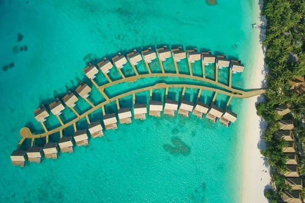 Kuramathi Maldives Aerial View