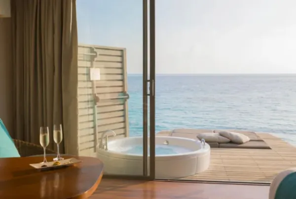 Sunset Overwater Villa with Swirl Pool