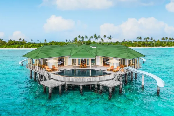 Water Pavilion with Pool + Slide