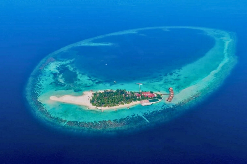 Aerial Shot at Nakai Maayafushi