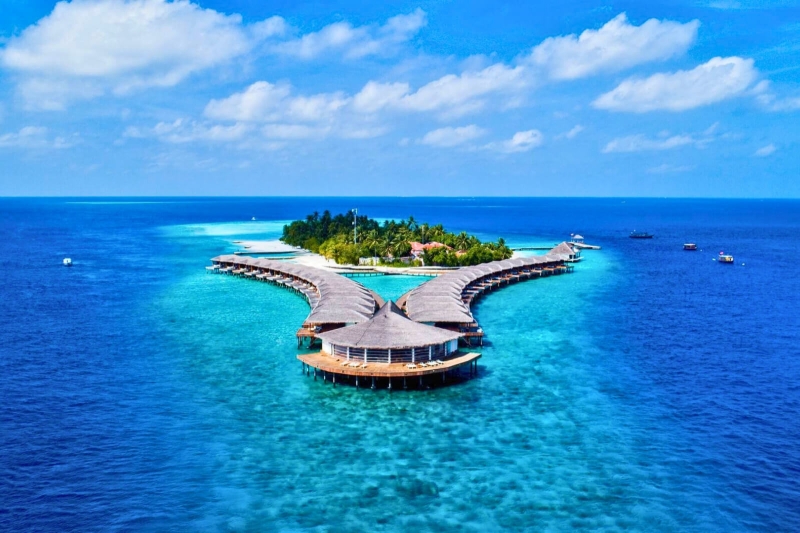 Nakai Dhiggiri Resort Aerial shot