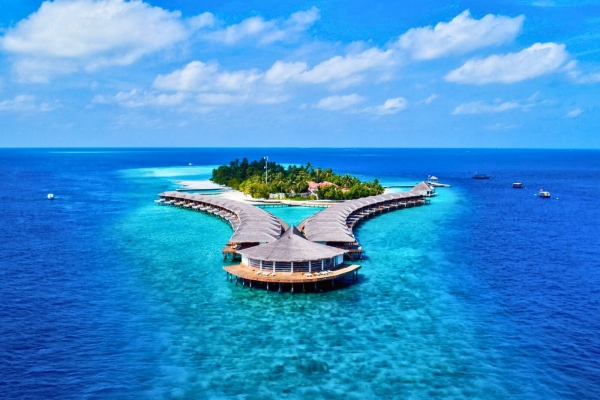 Nakai Dhiggiri Resort Aerial shot