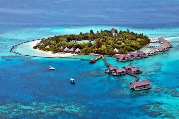 Gangehi Island Aerial Shot