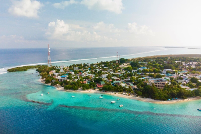 Thulusdhoo Island Aerial