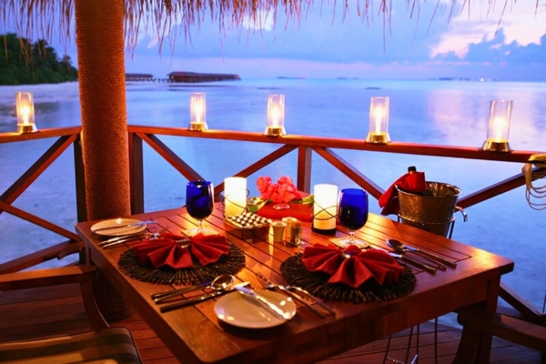 Dinner on the Beach at Medhufushi Island