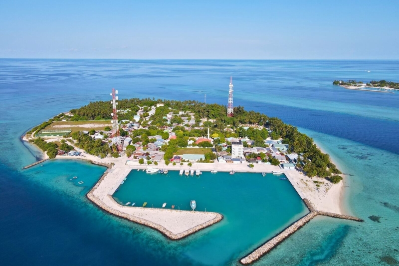 Felidhoo Island Aerial Shot